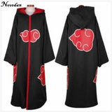 Naruto Cosplay Costume Akatsuki Cloak Hoodie Naruto Uchiha Itachi Anime Cosplay Costume