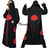 Naruto Cosplay Costume Akatsuki Cloak Hoodie Naruto Uchiha Itachi Anime Cosplay Costume