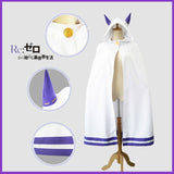 10pcs/Set Emilia Dress Re Zero Cosplay Sets  Wig Women Cosplay Dress Emilia Cosplay costume Anime Cosplay Party Halloween Party